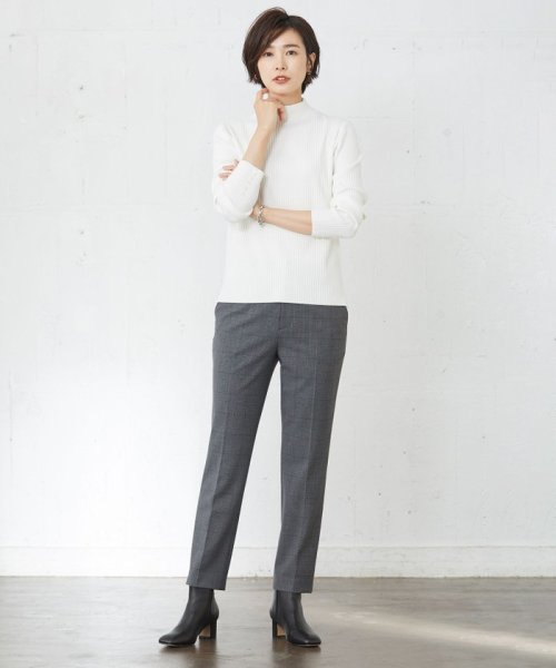 J.PRESS LADIES（LARGE SIZE）(J．プレス　レディス（大きいサイズ）)/針抜きフライス ボトルネック カットソー/img01