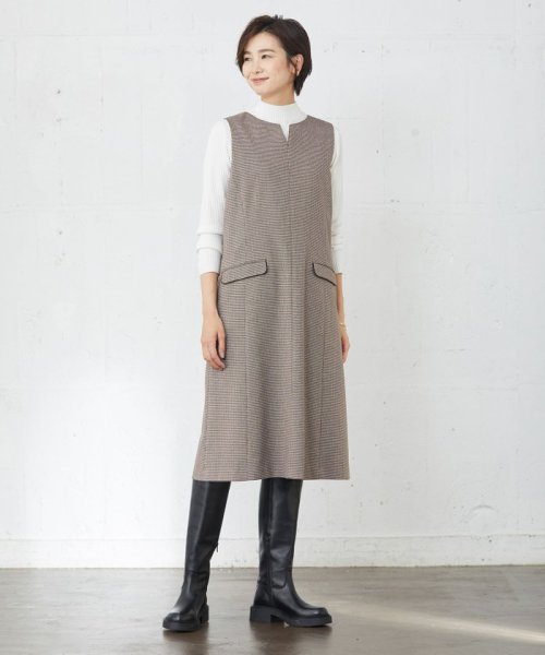 J.PRESS LADIES（LARGE SIZE）(J．プレス　レディス（大きいサイズ）)/針抜きフライス ボトルネック カットソー/img03