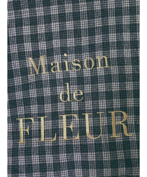 Maison de FLEUR(メゾンドフルール)/チェックスクエアトートバッグ/img01