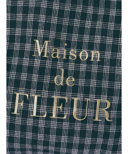 Maison de FLEUR(メゾンドフルール)/チェックスクエアトートバッグ/img03