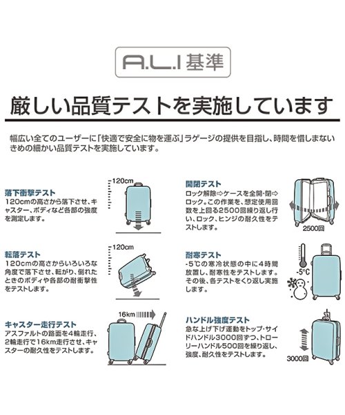 ASIA LUGGAGE(アジアラゲージ)/アジアラゲージ スーツケース 機内持ち込み Sサイズ SS 37L フロントオープン トップオープン 軽量 ALI－6000TP－18 キャリーケース/img12