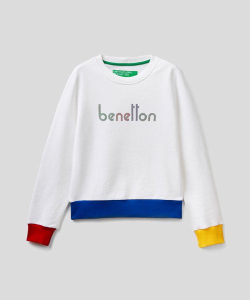 BENETTON (women)(ベネトン（レディース）)/コットンクロップドスウェットトレーナー/img12