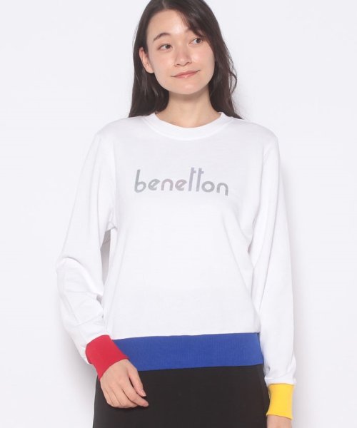 BENETTON (women)(ベネトン（レディース）)/コットンクロップドスウェットトレーナー/img14