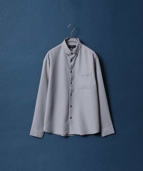 ANPAS(ANPAS)/【ANPAS】Oversize Twill Button Down Shirt/オーバーサイズ ツイル ボタンダウンシャツ 長袖 メンズ シャツ カジュアル/img03
