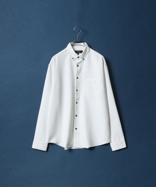 ANPAS(ANPAS)/【ANPAS】Oversize Twill Button Down Shirt/オーバーサイズ ツイル ボタンダウンシャツ 長袖 メンズ シャツ カジュアル/img07