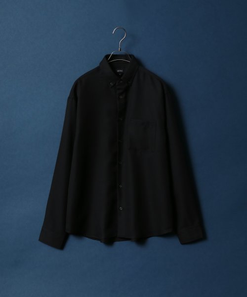 ANPAS(ANPAS)/【ANPAS】Oversize Twill Button Down Shirt/オーバーサイズ ツイル ボタンダウンシャツ 長袖 メンズ シャツ カジュアル/img09