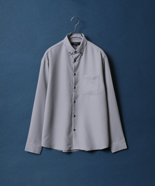 ANPAS(ANPAS)/【ANPAS】Oversize Twill Button Down Shirt/オーバーサイズ ツイル ボタンダウンシャツ 長袖 メンズ シャツ カジュアル/img11