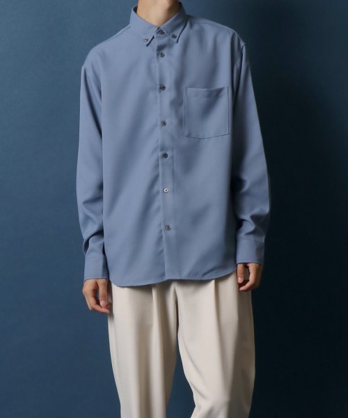 ANPAS(ANPAS)/【ANPAS】Oversize Twill Button Down Shirt/オーバーサイズ ツイル ボタンダウンシャツ 長袖 メンズ シャツ カジュアル/img50