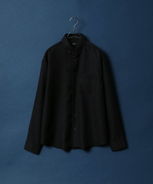 ANPAS(ANPAS)/【ANPAS】Oversize Twill Button Down Shirt/オーバーサイズ ツイル ボタンダウンシャツ 長袖 メンズ シャツ カジュアル/img55
