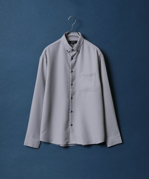 ANPAS(ANPAS)/【ANPAS】Oversize Twill Button Down Shirt/オーバーサイズ ツイル ボタンダウンシャツ 長袖 メンズ シャツ カジュアル/img57