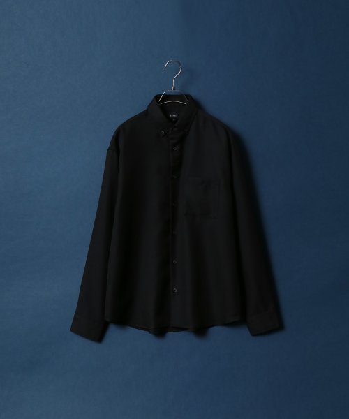 ANPAS(ANPAS)/【ANPAS】Oversize Twill Button Down Shirt/オーバーサイズ ツイル ボタンダウンシャツ 長袖 メンズ シャツ カジュアル/img62