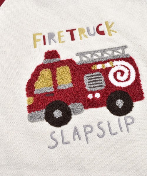 SLAP SLIP(スラップスリップ)/【 お揃い 】 はたらくくるま 消防車 パトカー ショベルカー サガラ刺繍 トレ/img09