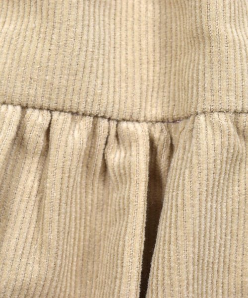 SLAP SLIP(スラップスリップ)/コールテン チェリー ロゴ 刺繍 コットン ギャザー スカート (90~130c/img09