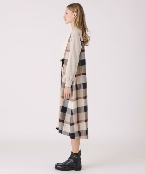 Blue Lab:EZUMi】コンパクトドライ裏毛ドッキングワンピース(504948646  