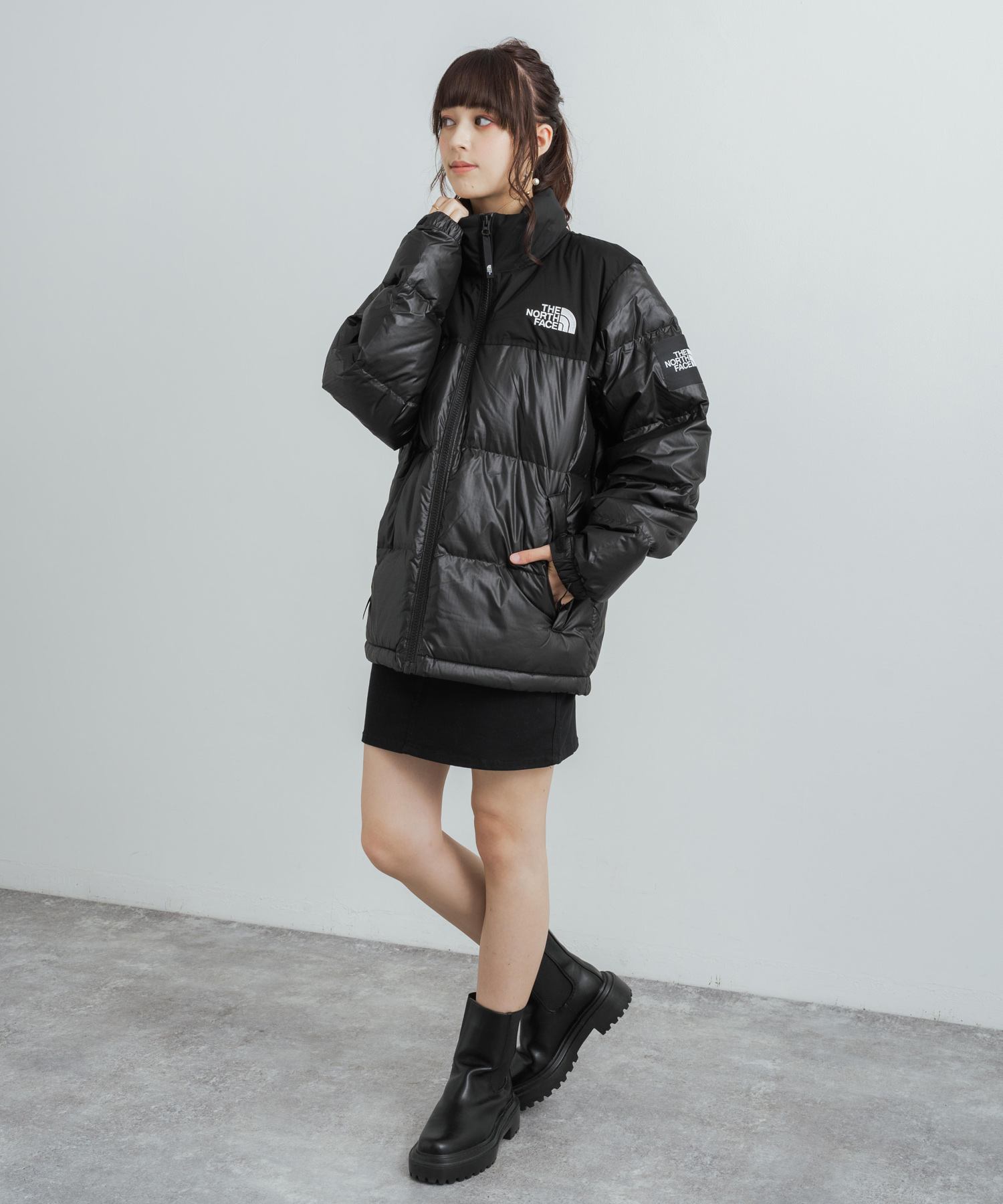 THE NORTH FACE ノースフェイス 韓国 ダウンジャケット WHITE LABEL ホワイトレーベル NOVELTY NUPTSE DOWN  JACK