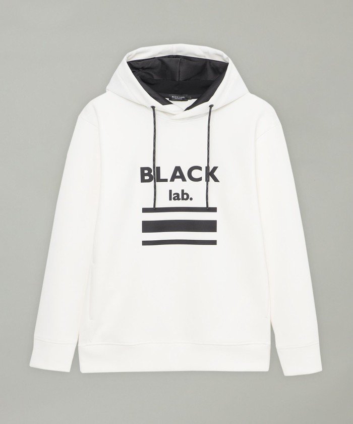 BLACK lab.】シャドーチェックロゴフーディー(504949288)｜HANKYU 