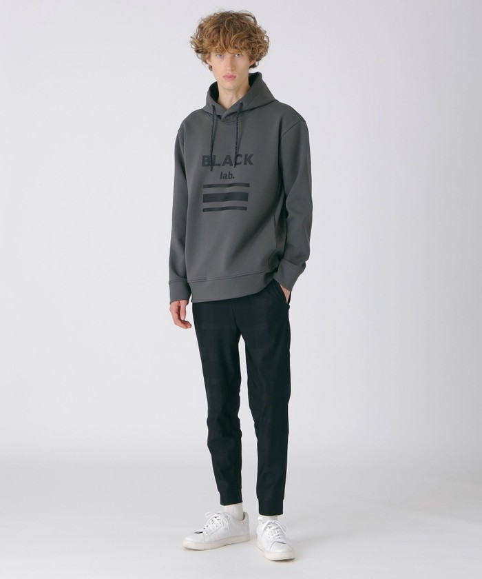 ★Lサイズ★ ブラックレーベルクレストブリッジ シャドーチェックロゴフーディー BLACK lab.】シャドーチェックロゴフーディー(504949288