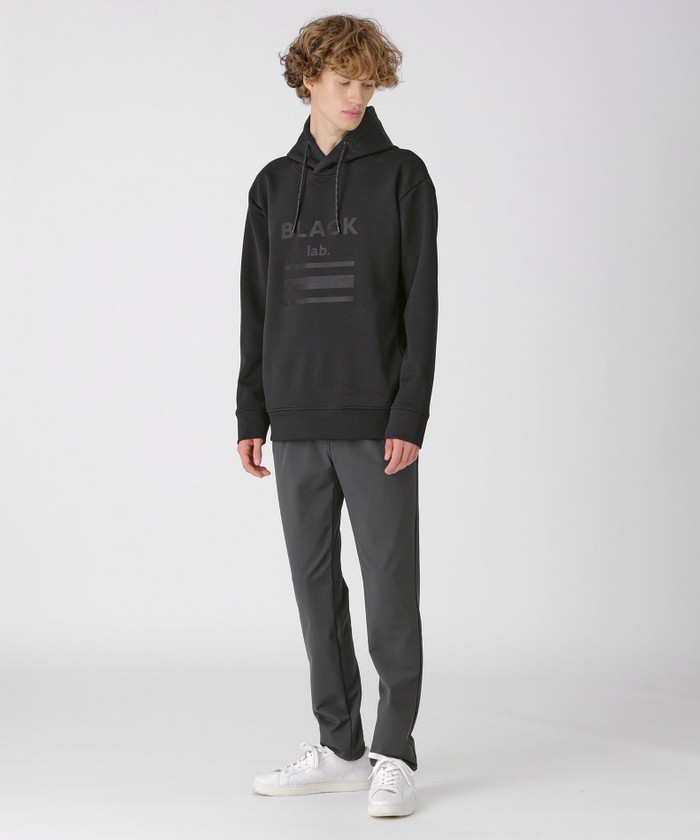 BLACK lab.】シャドーチェックロゴフーディー(504949288)｜HANKYU