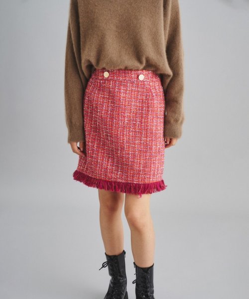 ツイードミニスカート 