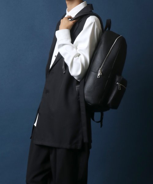 ANPAS(ANPAS)/【ANPAS】Synthetic Leather Backpack/フェイクレザー バックパック リュック メンズ レディース バッグ /img23