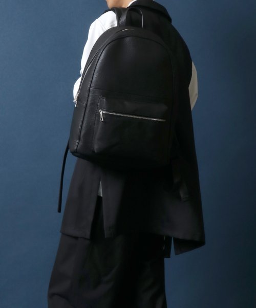 ANPAS(ANPAS)/【ANPAS】Synthetic Leather Backpack/フェイクレザー バックパック リュック メンズ レディース バッグ /img24
