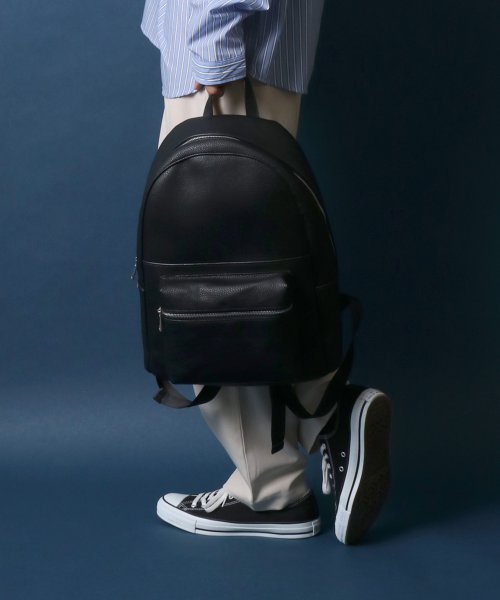 ANPAS(ANPAS)/【ANPAS】Synthetic Leather Backpack/フェイクレザー バックパック リュック メンズ レディース バッグ /img29