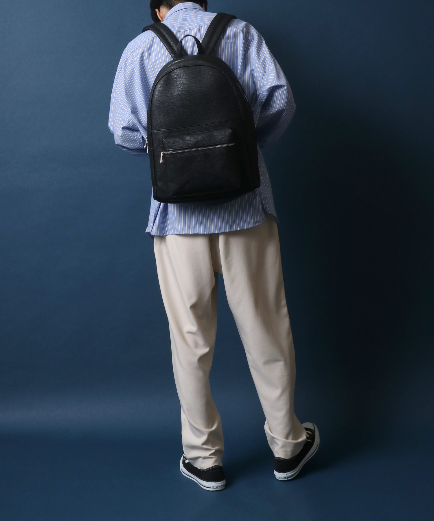 ANPAS】Synthetic Leather Backpack/フェイクレザー バックパック ...
