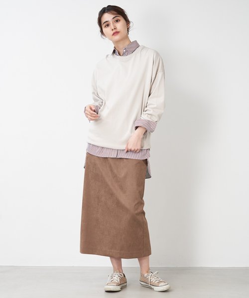 MICA&DEAL(マイカアンドディール)/side rib knit pullover/img01