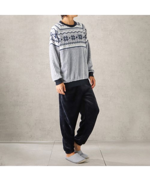 MAC HOUSE(men)(マックハウス（メンズ）)/NAVY ネイビー ノルディックセットアップ 385343/img04