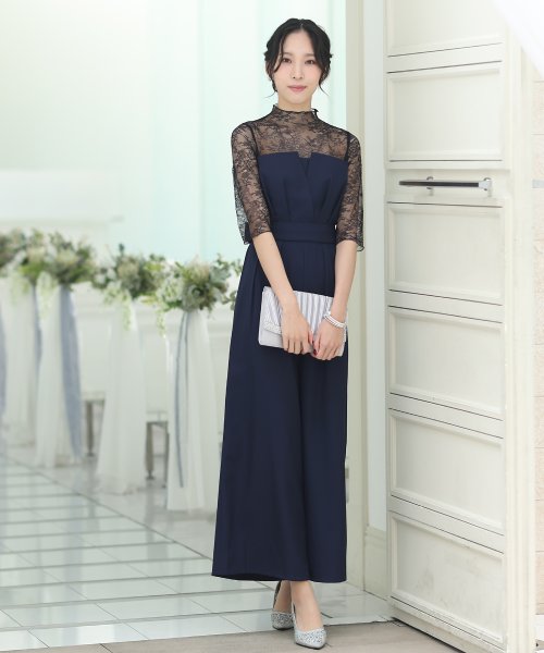 ウエストリボンビスチェパンツドレス パーティードレス 結婚式 ワンピース 結婚式