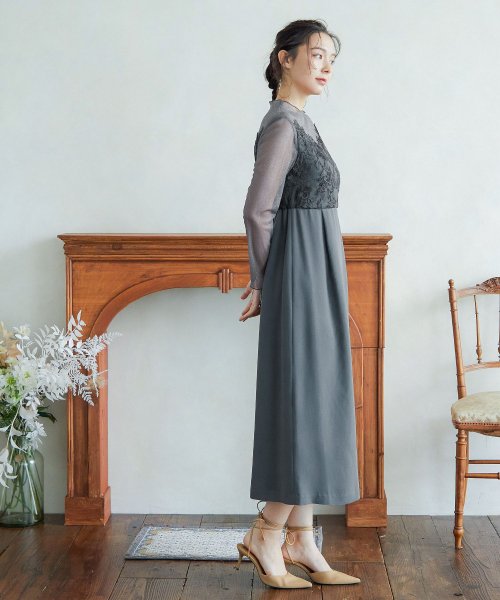 niana ニアナ 結婚式 ワンピース パーティードレス ビスチェ ラメ チュール シアー レース ロング丈 袖あり 長袖 タイト Iライン ハイネック ロング チュール レース ロング niana ニアナ パーティードレス 結婚式 長袖 ハイネック ビスチェ ワンピース ロング丈 シアー タイト ラメ Iライン 袖あり G1668659579(12870円)