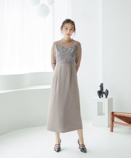 niana ニアナ 結婚式 ワンピース パーティードレス ビスチェ ラメ チュール シアー レース ロング丈 袖あり 長袖 タイト Iライン ハイネック ロング チュール レース ロング niana ニアナ パーティードレス 結婚式 長袖 ハイネック ビスチェ ワンピース ロング丈 シアー タイト ラメ Iライン 袖あり G1668659579(12870円)