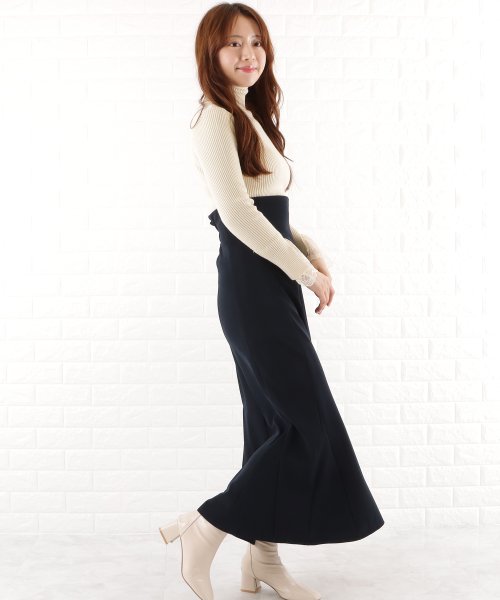 セール】ハイウエスト ロング マーメイド スカート レディース マキシ  