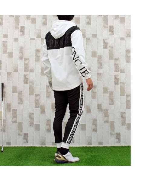 ゴルフウェア セットアップ 上下セット メンズ ナイロン ジャケット アウター ゴルフパンツ マウンテンパーカー ブルゾン ロゴ ジョガーパンツ 