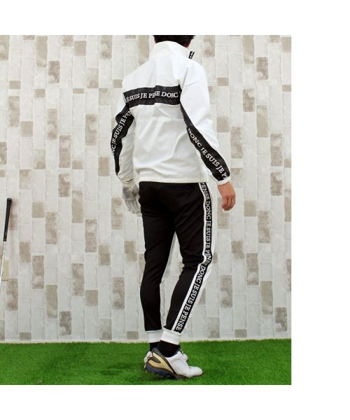 ゴルフウェア セットアップ 上下セット メンズ ナイロン ジャケット アウター ゴルフパンツ マウンテンパーカー ブルゾン ロゴ ジョガーパンツ 