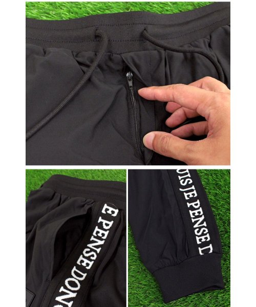 ゴルフウェア セットアップ 上下セット メンズ ナイロン ジャケット アウター ゴルフパンツ マウンテンパーカー ブルゾン ロゴ ジョガーパンツ 