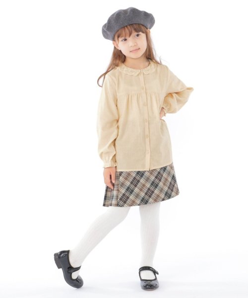 SHIPS KIDS(シップスキッズ)/SHIPS KIDS:100～130cm / チェック ラップ プリーツ スカート/img04