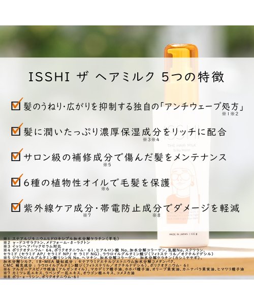 ISSHI(イッシ)/イッシ　ザ　ヘアミルク　シルキーモイスト/img02