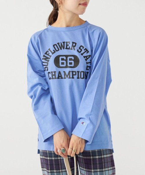 SHIPS any WOMEN(シップス　エニィ　ウィメン)/Champion:〈ウォッシャブル〉デザイン ロゴ ロングスリーブ TEE/img21