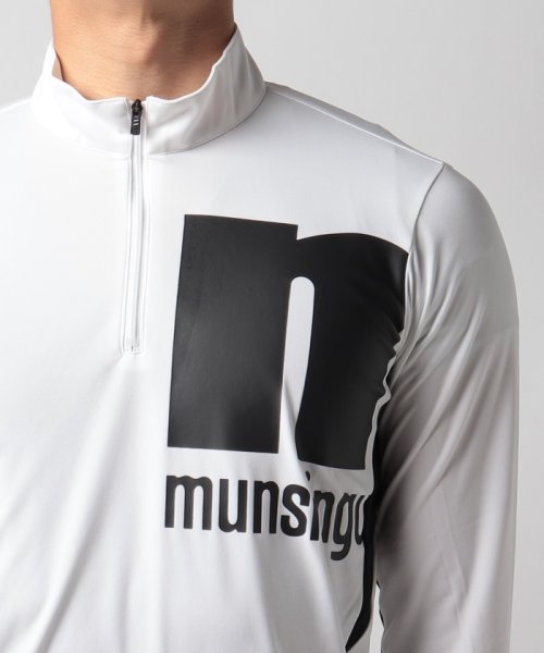 Munsingwear(マンシングウェア)/『ENVOY/エンボイ』MOTION3D mロゴプリントジップシャツ【アウトレット】/img03