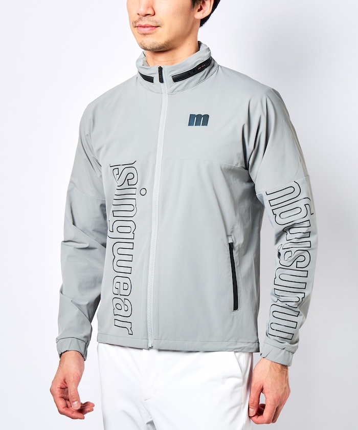 ENVOY/エンボイ』CORDURAはっ水ストレッチフレームロゴプリントブルゾ