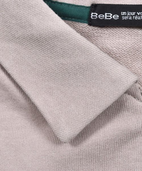 BeBe(ベベ)/ミニウラゲ 襟 付き ハーフ ジップ トレーナー (100~150cm)/img06