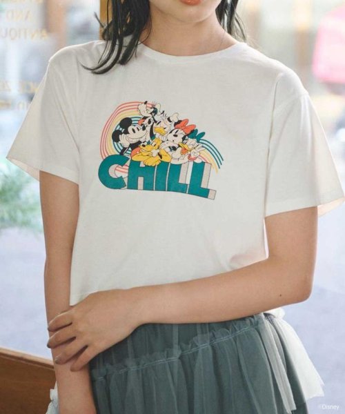 REDYAZEL(レディアゼル)/ディズニー/CHILLプリントTシャツ/img01