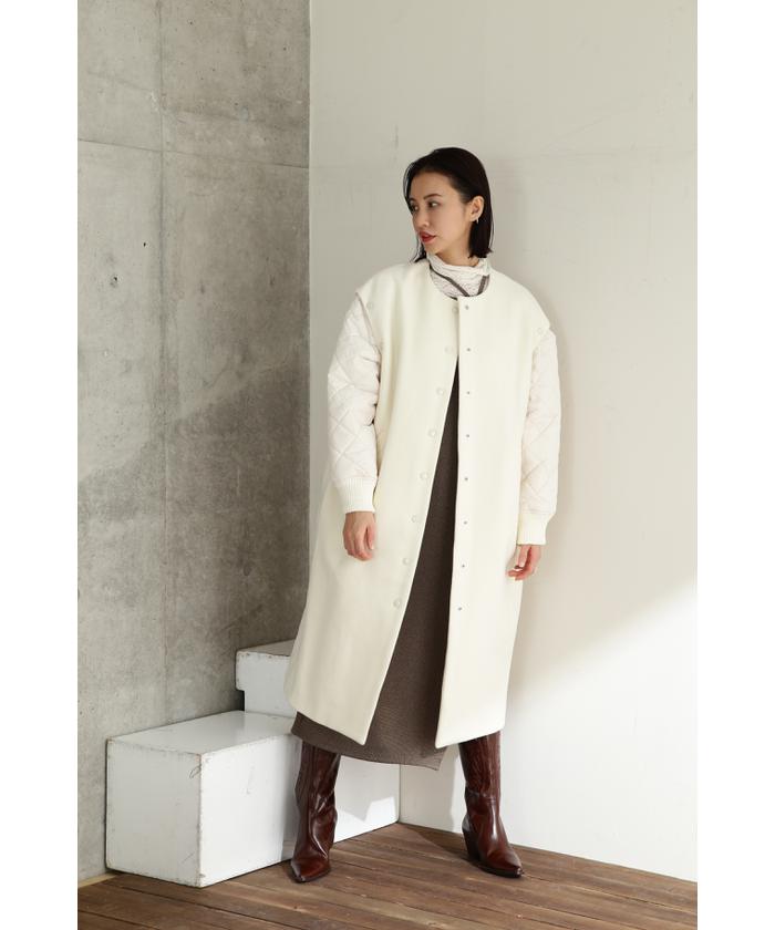 未使用 自宅保管品】ZARA カラーブロック ロング トレンチコート