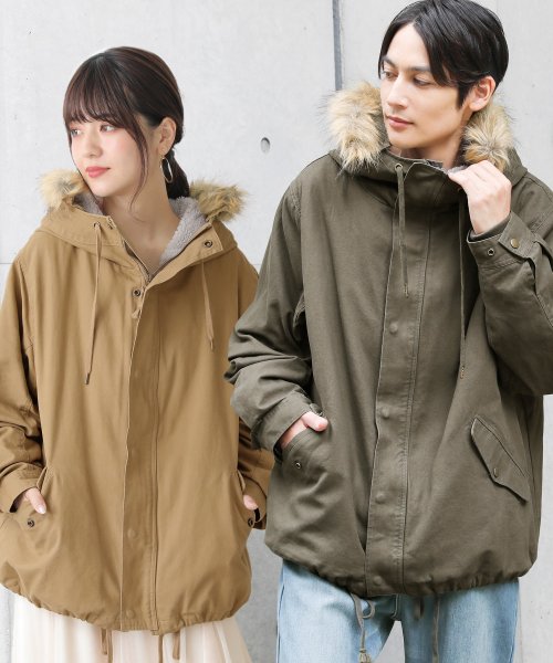 『ライナー付き3wayミドル丈モッズコート』 『ライナー付き3wayミドル丈モッズコート』 R1371462090(10465円)