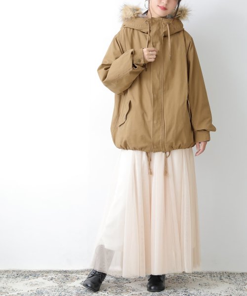 『ライナー付き3wayミドル丈モッズコート』 『ライナー付き3wayミドル丈モッズコート』 R1371462090(10465円)