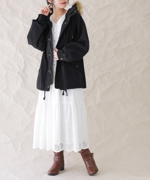 『ライナー付き3wayミドル丈モッズコート』 『ライナー付き3wayミドル丈モッズコート』 R1371462090(10465円)