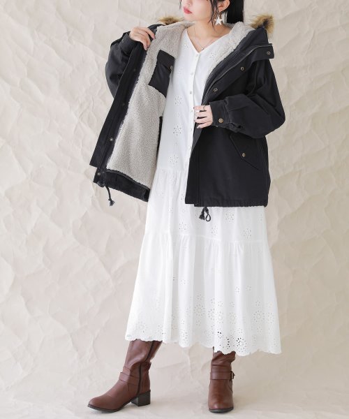 『ライナー付き3wayミドル丈モッズコート』 『ライナー付き3wayミドル丈モッズコート』 R1371462090(10465円)