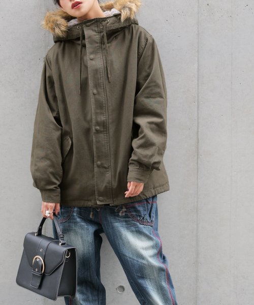 『ライナー付き3wayミドル丈モッズコート』 『ライナー付き3wayミドル丈モッズコート』 R1371462090(10465円)