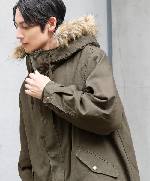 『ライナー付き3wayミドル丈モッズコート』 『ライナー付き3wayミドル丈モッズコート』 R1371462090(10465円)